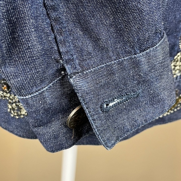 Chico’s Denim collared jacket - Picture 5 of 10